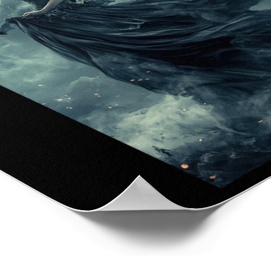 Schöne Hexe Gothic Fantasy Vampire Moonlight 1 Poster (Ecke)