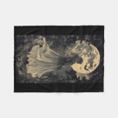 Schöne Hexe Gothic Fantasy Vampire Moonlight Fleecedecke (Vorderseite (Horizontal))