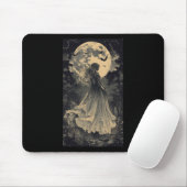Schöne Hexe Gothic Fantasy Vampire Moonlight Mousepad (Mit Mouse)