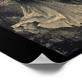 Schöne Hexe Gothic Fantasy Vampire Moonlight Poster (Ecke)