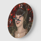 Schöne Hexe Große Wanduhr (Winkel)