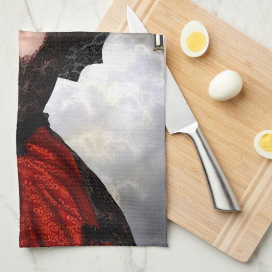 Schöne Hexe Handtuch (Viertel Falte)