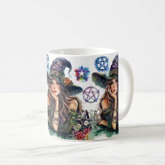 Schöne Hexe Kaffeetasse (VorderseiteRechts)