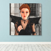 Schöne Hexe Leinwanddruck (Insitu (Holzboden))