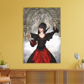 Schöne Hexe Leinwanddruck (Insitu (Wohnzimmer))