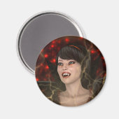 Schöne Hexe Magnet (Vorderseite/Rückseite)