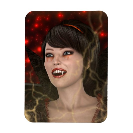 Schöne Hexe Magnet (Vertikal)