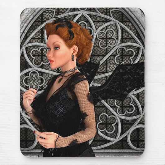 Schöne Hexe Mousepad (Vorne)