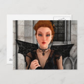 Schöne Hexe Postkarte (Vorne/Hinten)