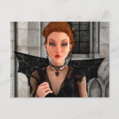 Schöne Hexe Postkarte (Vorderseite)