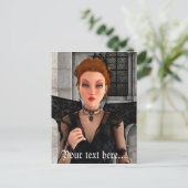 Schöne Hexe Postkarte (Stehend Vorderseite)