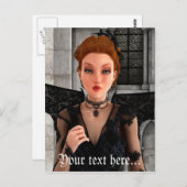 Schöne Hexe Postkarte (Vorne/Hinten)