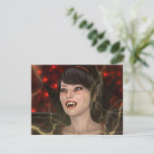 Schöne Hexe Postkarte (Stehend Vorderseite)