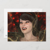 Schöne Hexe Postkarte (Vorne/Hinten)