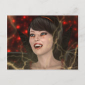 Schöne Hexe Postkarte (Vorderseite)