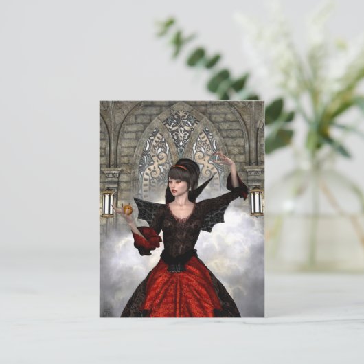 Schöne Hexe Postkarte (Stehend Vorderseite)