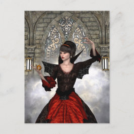 Schöne Hexe Postkarte