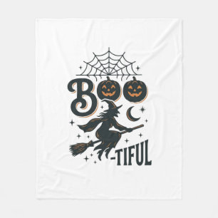 Schöne Hexen Halloween Vintage Gravur Design Fleecedecke