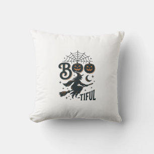 Schöne Hexen Halloween Vintage Gravur Design Kissen