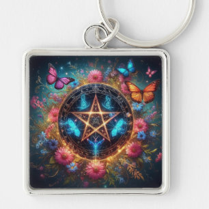 Schöne Hexen Pentagramm2 Schlüsselanhänger
