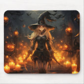 Schöne Hexenkürme Halloween Night Pumpkins Mousepad (Vorne)