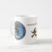 Schöne Hexenpilotin Kaffeetasse (Vorderseite Links)