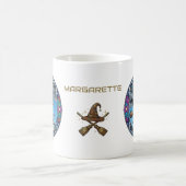 Schöne Hexenpilotin Kaffeetasse (Mittel)