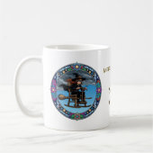 Schöne Hexenpilotin Kaffeetasse (Links)