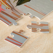 Schöne Hibiskus-Blume, rosa/rot, Puzzle (Seite)