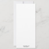 Schöne Hibiskus-Typografie des Leben-311 Einladung (Rückseite)