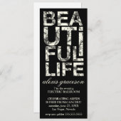 Schöne Hibiskus-Typografie des Leben-311 Einladung (Vorne/Hinten)