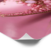 Schöne High Heel Pink Fashion Shoe Poster (Ecke)