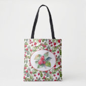 Schöne Himbeeren Aquarellkunst Tasche (Vorderseite)