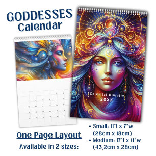 Schöne himmlische Göttinnen-Kunst -  Kalender