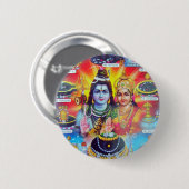 Schöne hindische Gottheiten und Göttinnen Button (Vorne & Hinten)