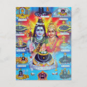 Schöne Hindu-Götter Postkarte (Vorderseite)