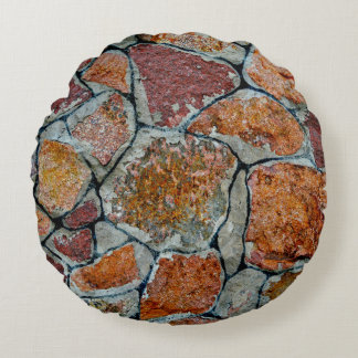 schöne Hintergrundtextur mit Steinabstrakten, Rundes Kissen