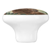 Schöne Hirsch-Rotwild mit den majestätischen Keramikknauf (Seitenansicht)