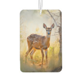 Schöne Hirsche im Waldlandschaftsdesign Autolufterfrischer (Rückseite)