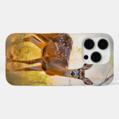 Schöne Hirsche im Waldlandschaftsdesign Case-Mate iPhone Hülle (Rückseite (Horizontal))