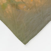 Schöne Hirsche im Waldlandschaftsdesign Fleecedecke (Ecke)