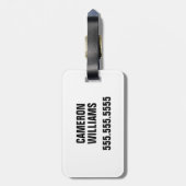 Schöne Hirsche im Waldlandschaftsdesign Gepäckanhänger (Rückseite vertikal)