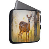 Schöne Hirsche im Waldlandschaftsdesign Laptopschutzhülle (Vorne Rechts)