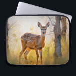 Schöne Hirsche im Waldlandschaftsdesign Laptopschutzhülle<br><div class="desc">Genießen Sie die Stille der Natur mit diesem anmutigen Hirschdesign, das ein junges Hirsch inmitten der Bäume in einer friedlichen Waldlandschaft stehend. Das weiche Sonnenlicht, das durch das Blätterdach strömt, schafft eine ruhige Atmosphäre und macht dieses Kunstwerk perfekt für Naturliebhaber und Naturliebhaber. Ideal für eine Vielzahl von Produkten, von der...</div>