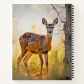 Schöne Hirsche im Waldlandschaftsdesign Notizblock (Rückseite)