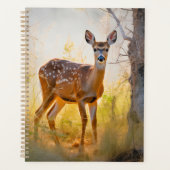 Schöne Hirsche im Waldlandschaftsdesign Planer (Vorderseite)