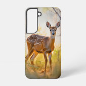 Schöne Hirsche im Waldlandschaftsdesign Samsung Galaxy Hülle (Rückseite)