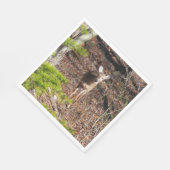 Schöne Hirsche in der Waldnaturfotografie Serviette (Ecke)