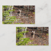 Schöne Hirsche in der Waldnaturfotografie Visitenkarte (Vorne/Hinten)