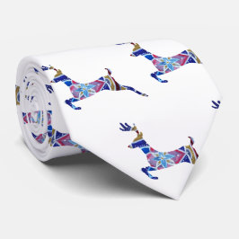 Schöne Hirsche mandala Kunst, Dichtung und Musik K Krawatte